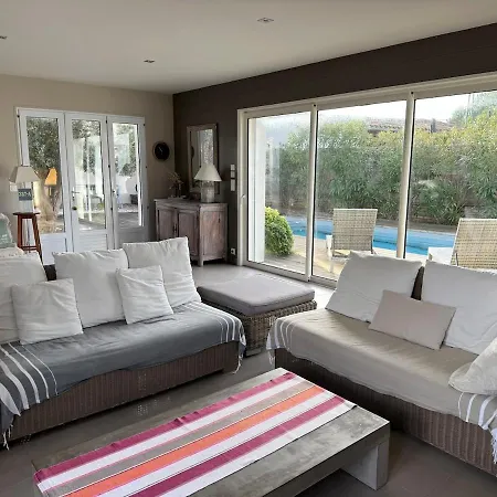 ღ Plein Soleil En Re Spacieuse Avec Piscine & Wifi Feriehus Le Bois-Plage-en-Ré